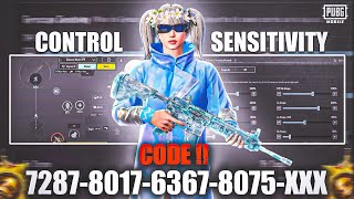 Bgmi sensitivity code today | Bgmi best sensitivity settings | Bgmi zero recoil sensitivity code