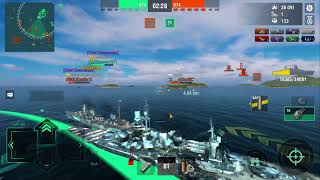 Andrea Doria Gameplay with Fleet Members (45K Damage 1 Kill)