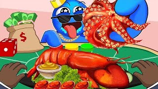 Cute Choo Choo Charles x Superhero Desserts 챌린지 먹방 Color Food Challenge  Mukbang Cartoon   part