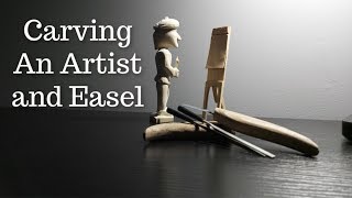 How to Wood Carve - "The Artist" - Time Lapse Demo - No Talking