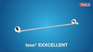 How to use the round; chromed tesa® Exxcellent towel bar