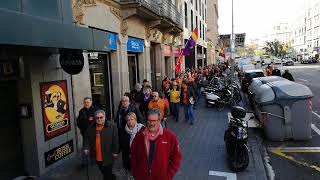 Marea pensionista en solidaritat contra les llistes d'espera amb Marea Blanca