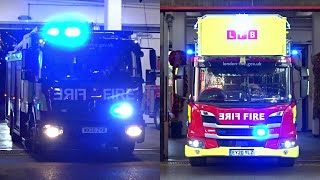 BULLHORN - Soho x2 Turnouts + stuck in traffic! - London Fire Brigade