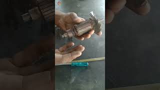 bekar grinder ke armature Kaise usko repair kre #moters #armature #repair #youtubeshorts #video