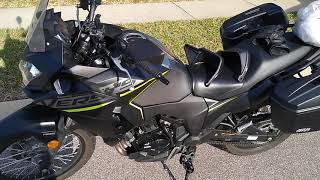 Versys 300x ABS picked up the GIVI Engine Gaurd and GIVI hand gaurds or Bark Busters.