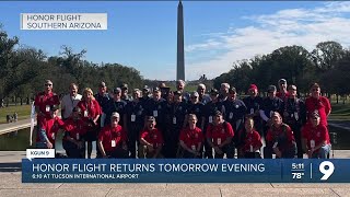 Honor Flight lands at TUS Tuesday, following vets' tour of DC