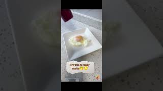 cooked egg with hair dryer #shorts #food