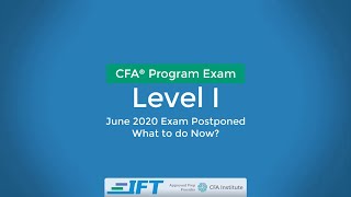 Level I CFA Advice: Covid-19 March 2020