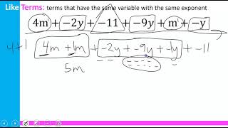 Combining Like Terms Example 5