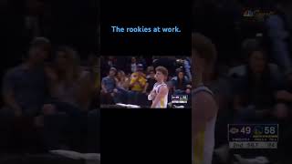 GSW VS LAL: The rookies doing their job in their first pre-season game.