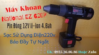 Test Máy Khoan Nationa EZ 6207 đầu AutoLock 13mm.