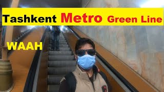 Tashkent Metro Green Line (Subway, Underground) Uzbekistan