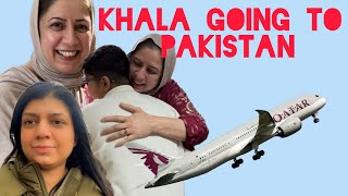 Khala Pakistan chali gain ✈️ | hum Udaas | will miss you 😢 | Alwina Aslam | daily vlogs