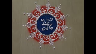 Top easy Daily Sanskar Bharati Rangoli Design for Festivals by SNEHA JADHAV