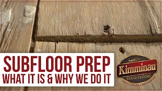 Subfloor prep in the Hardwood Installation Process  What it is and why we do it