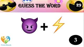 Guess the WORD by EMOJI | Guess The Emoji #emojichallenge #emojiguess #emojigame