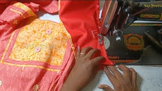 Part -2   Top  stitching for beginners/chudithar/kurti/salwar