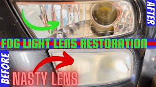 Lexus IS300 Buffing Fog Light Lens | Headlight Restoration