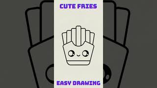 How to draw cute fries #howtodraweverything #easytodraw