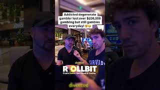 Addicted Gambler Lost Over $200,000 But Still Gambles Everyday! 😂‼️ #gambling #casino #lasvegas