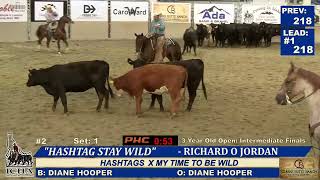 RICHARD JORDAN HASHTAG STAY WILD 3YO INT OPEN  IDAHO FUTURITY CHAMPION