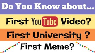 Do you know about the First Tamil Book , First You tube Video, First Meme, First University? l vyasa