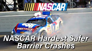 NASCAR Hardest Safer Barrier Crashes