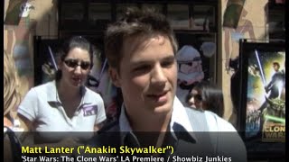 Matt Lanter Interview - Star Wars: The Clone Wars Movie Premiere (2008)