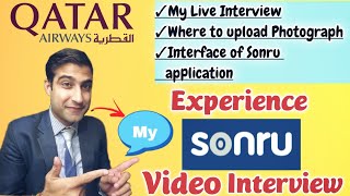 Qatar Airways Interview Live Experience / SONRU App / How to upload Photos / Explained Properly 😍