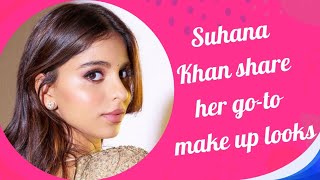 "Suhana Khan Shares Her Go-To Makeup Looks! 🌸💄". #suhanakhan #makeup  @Top10amazinginformation