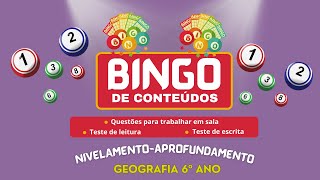 Bingo de Geografia 6º ano