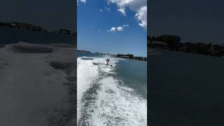 BIG SLAM SURFING BEHIND MY JETSKI