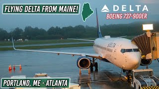 Flying Delta's Boeing 737-900ER | Portland, Maine - Atlanta | Main Cabin