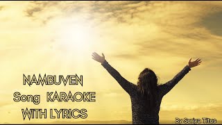 NAMBUVEN TAMIL CHRISTIAN SONG KARAOKE WITH LYRICS - BY SURIYA TITUS