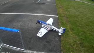 FMS P-51 'Petie 2nd' getting some time at the airfield