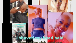 I SHAVED MY HAIR BALD/BOLD!?😀🤣😭 " No clickbait"/Mental health update/kenyan youtuber