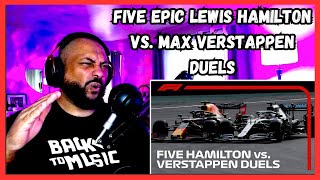 FIRST TIME REACTING TO | Five Epic Lewis Hamilton vs. Max Verstappen Duels