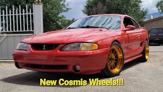 New Cosmis Wheels for the 95 Cobra and rear wheel stud replacement.