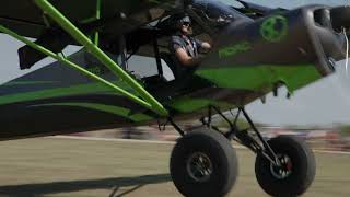 Pilot Luke Spoor flying MOAC