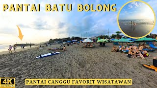 PANTAI BATU BOLONG CANGGU BALI | Selalu Rame Turis Mancanegara Yang Berjemur dan Surfing