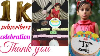 1k celebration cake/cake cutting/Thank you all for supporting/inus world.