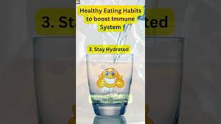 Healthy Eating Habits for a Strong Immune System#youtubeshorts #healthy #healthylifestyle