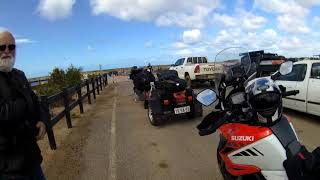 Catching the Ferry from Lucky Bay to Wallaroo in South Australia on my Dl1050XT Vstrom