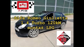 Alfa Romeo Giulietta 1.4 Turbo 120kM montaż gazu LPG w ARG Auto Gaz Łódź