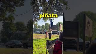 Kid Tries To Hit Piñata But Hits Mom Accidentally