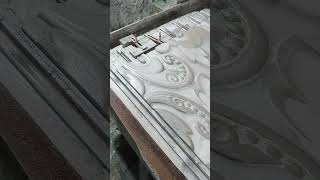 Stone flower design cutting work