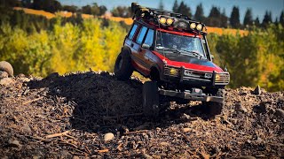 Custom RC Car FMS FCX24M Land Rover Discovery Red Painted: Best Mini Rock Trail Crawler 1/24 Scale!