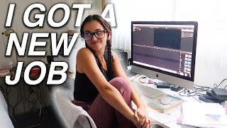 I got a new job! Let's catch up! | STUDIO VLOG 82