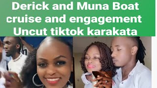 Derrick and  Muna Boat cruise and Proposal Issue with Mummy Denise Tiktok uncut Karakata