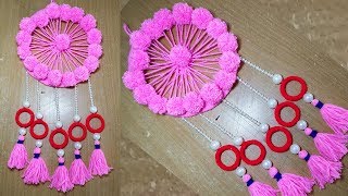 How to Make Door Hanging Using Woolen/Best Out of Waste Woolen Craft Ideas